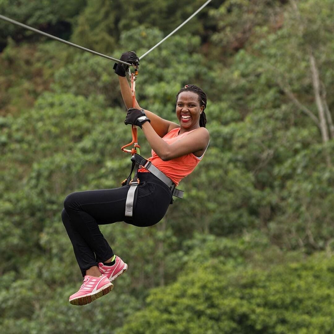 Zip lining activity
